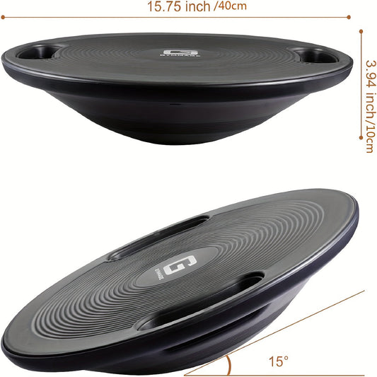 1pc Balance Board - Non-Slip Exercise Trainer(Black)